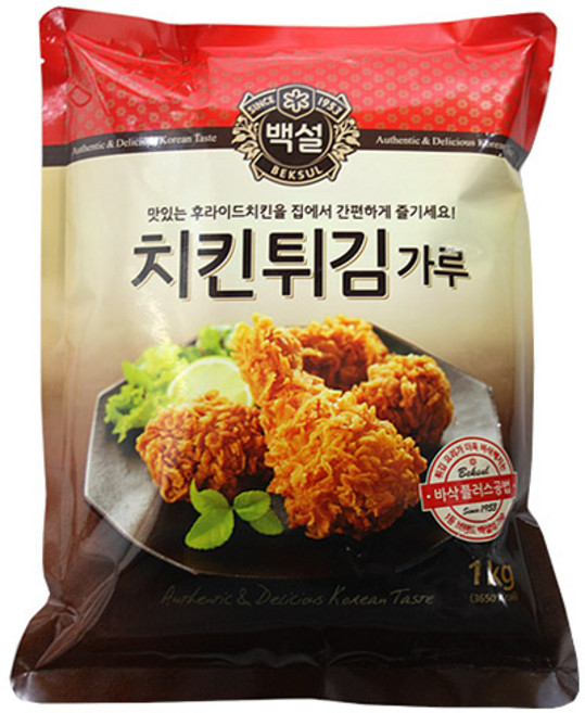 (무)백설 치킨튀김가루(실온 1Kg, 1개