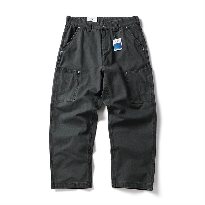 Stussy 工裝長褲 美式復古直筒寬鬆多口袋設計