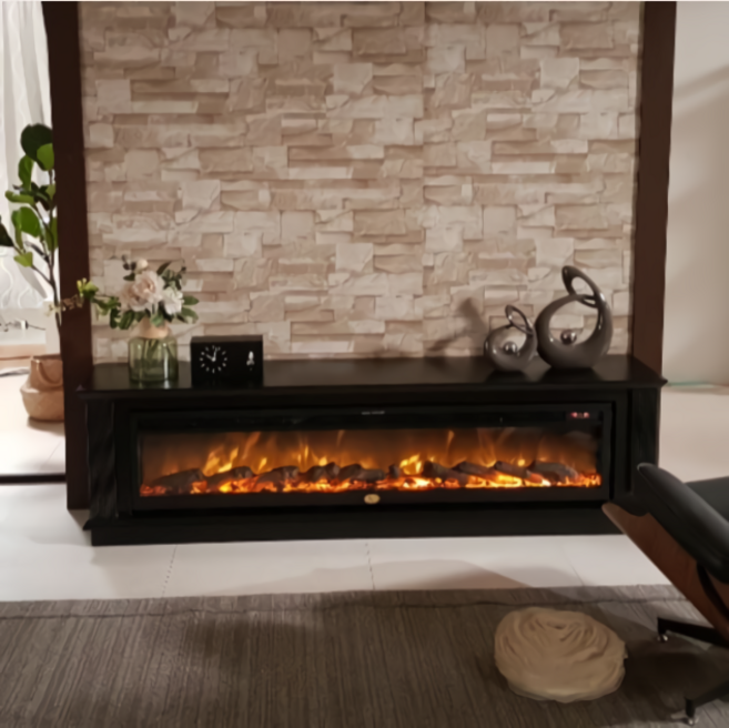 전기 벽난로 장식장 콘솔 세트 1700 낮은 티비장 거실장 모던 TV 선반, 수도권(서울/경기/인천)