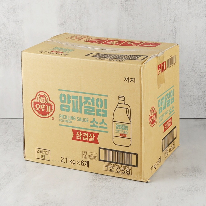 (일반)오뚜기삼겹살양파절임2kg/6개, 2.1kg, 6개