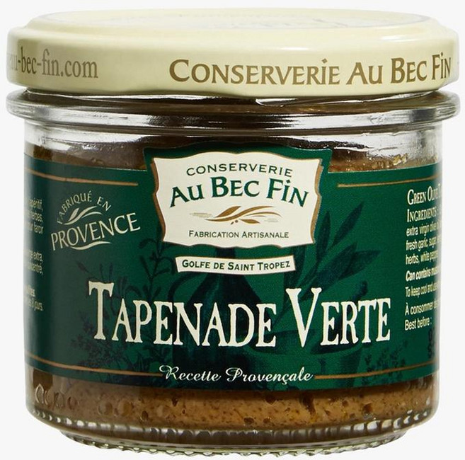 프랑스 오 페크 팡 Au Bec Fin 그린 테이프나드 스프레드, 90g, 6개