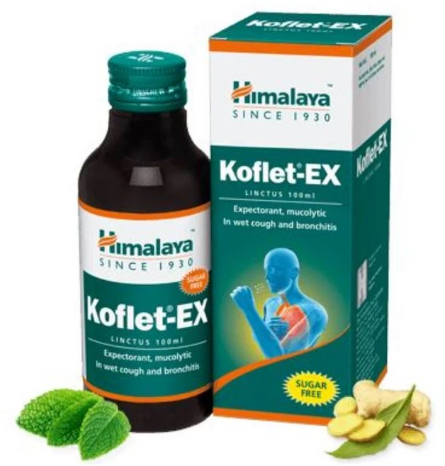 Himalaya Healthcare Koflet-EX Linctus Sugar Free, 2세트, 100ml - 쿠팡