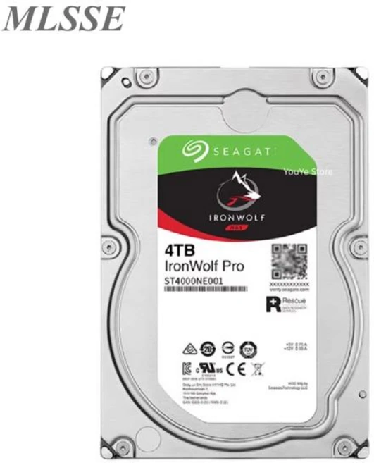씨게이트 아이언울프 프로 NAS 4TB 7200RPM 128MB ST4000NE001 3.5 인치 SATA 하드 드라이브 고속, 한개옵션1 - 쿠팡