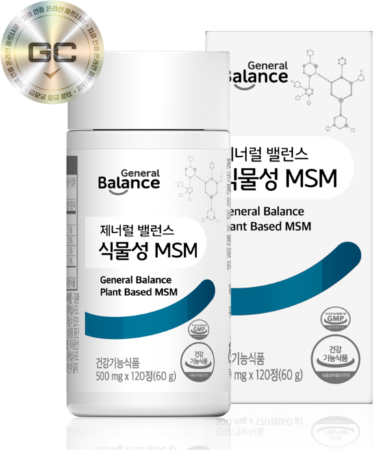지쿱 제너럴밸런스 식물성 MSM 식이유황 지쿱엠에스엠 지쿱msm, 120정, 2개