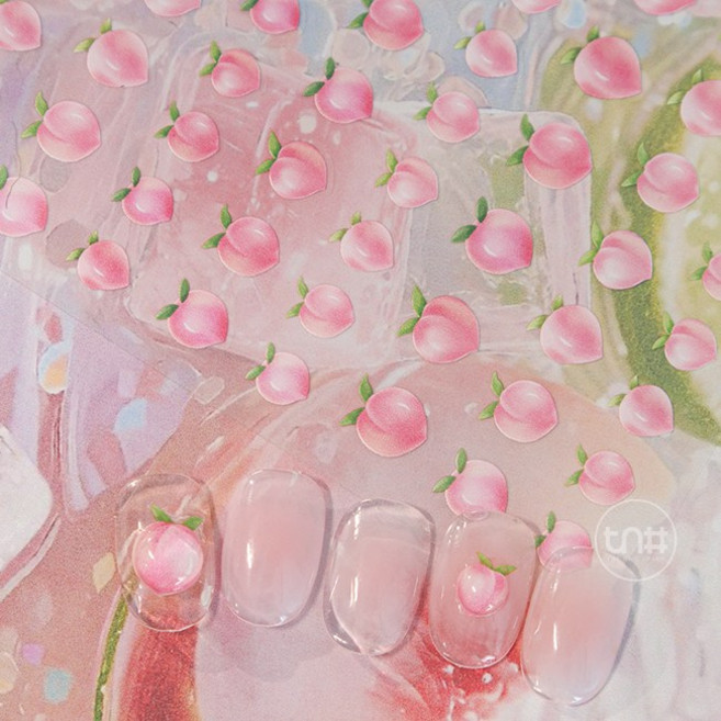 [더네일샵] 과즙미 피치 과일 복숭아 네일스티커 to439, 1개