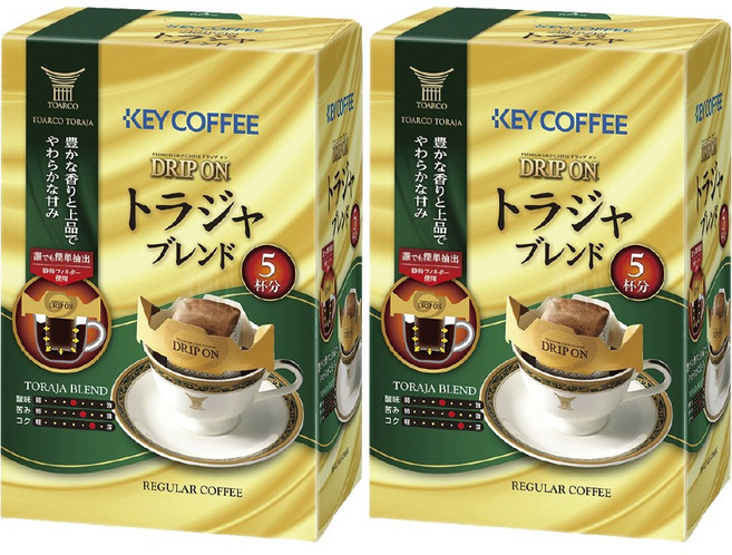 키커피 드립 온 토라자 블렌드 커피, 2개, 5개입