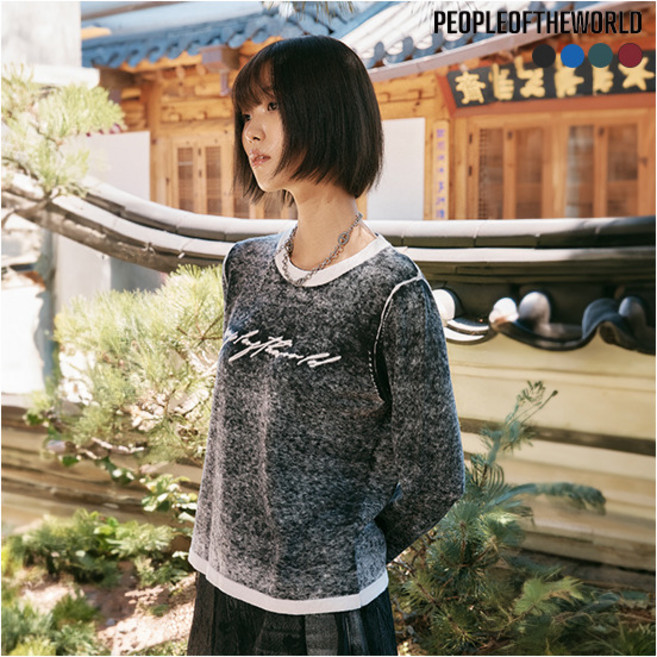 [피플오브더월드] (25FW) NEW 캐시미어 코튼 블렌디드 루나 니트