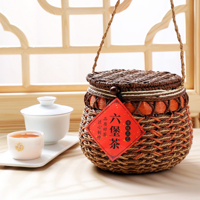 8년진 육보차 흑차 광시 오주 특급 500g, 1세트, 1개입