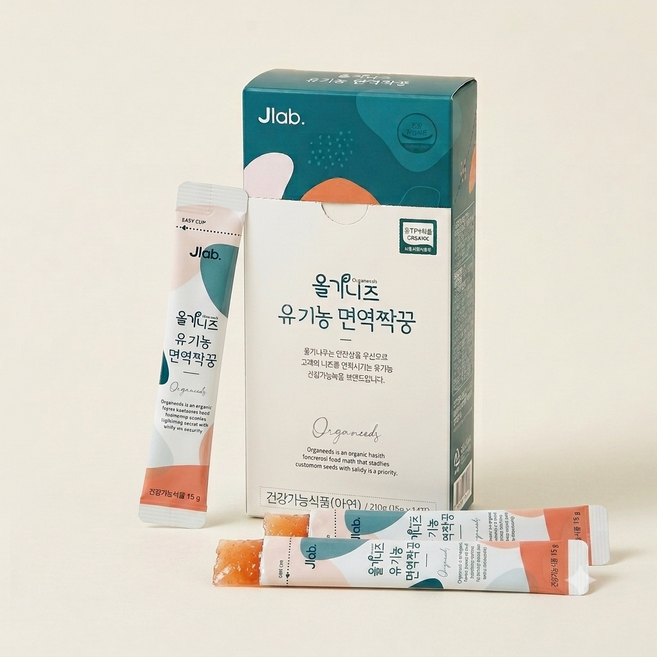 [최저가] 올가니즈 유기농 면역 돌 비타민 유기농 사과 망고 주스 비타젤리 15g x 14포, 14개