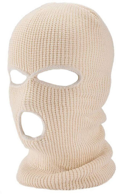 마미손 복면 마스크 라이딩 배달 얼굴 연말 파티 도둑 코스튬 분장 방한 워머, 아이보리, 1개