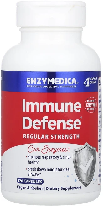 Enzymedica Immune Defense® 레귤러 스트렝스 캡슐 120정, Enzymedica Immune Defense® ..., 1개 - 쿠팡