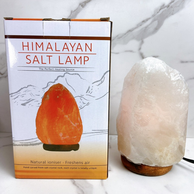 念念不忘 喜瑪拉雅鹽燈 玫瑰鹽燈 小夜燈 辦公室風水擺設 淨化磁場 水晶燈, 白鹽燈:1-2kg款(適合放辦公室)