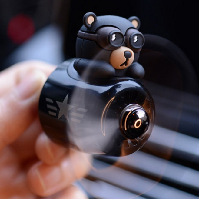 귀여운 캐릭터 프로펠러 송풍구 방향제 거치형방향제, 캡틴라이크 아이보리(자스민향), 1개