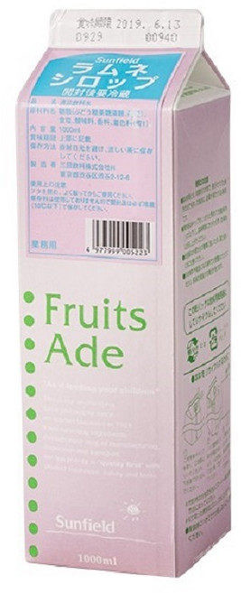 Sunfield 彈珠汽水濃縮汁 1000ml DIY氣泡飲品 家庭號大容量, 1個, 1L
