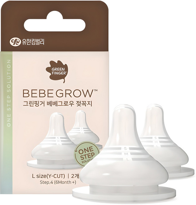 베베그로우 젖꼭지 2p, L (6~9개월), 1개
