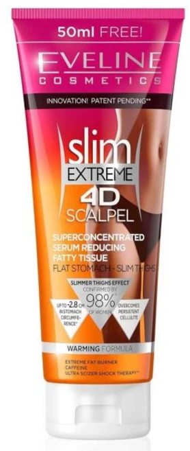 Eveline Cosmetics 슬림 익스트림 4D 스칼펠 슈퍼컨센트레이티드 세럼 250ml, 1개 - 쿠팡