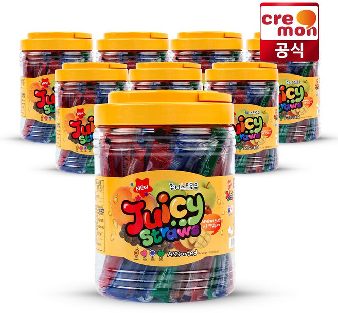 끄레몽 쥬시 스트로우, 8개, 817g