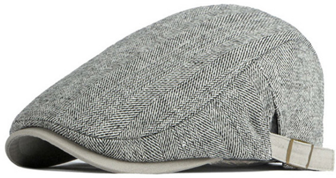 루지온 남성 가을 겨울 베레모 모자 헌팅캡 남자 골프 빵모자
