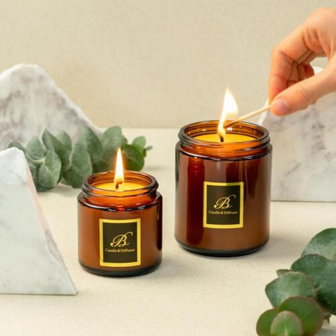 BES BES 벌꿀 밀랍 비즈 클래식 프리미엄 아로마 천연 캔들 워머 100ml 반려동물 향초, 워머용(심지X), 11.그랑 블루