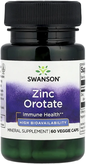 단백질 비타민 철분 마그내슘 칼슘 Swanson 징크오로테이트 베지 캡슐 60정(1정당 10mg) 고루고루섭취해주세요, Swanson징크오로테이트베지캡슐60정1정당10mg, 1개, 60정 - 쿠팡