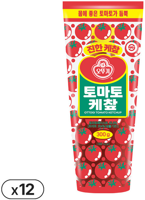 오뚜기 토마토 케챂, 300g, 12개