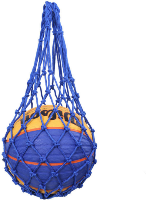 플랜와우 농구공 축구공 가방 볼 그물 망, 블루, 1개