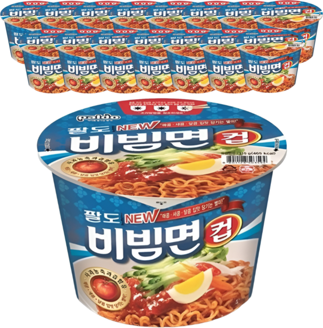 팔도비빔면 컵라면, 16개