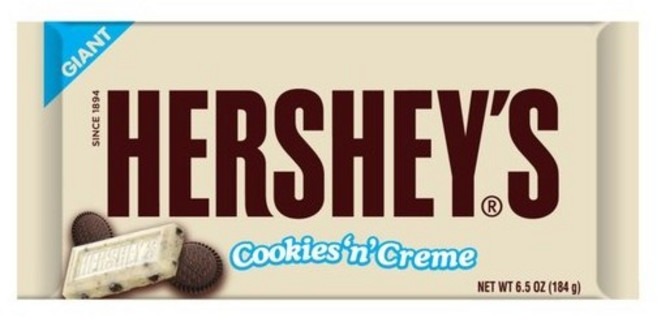 허쉬 자이언트 초콜릿, 184g, 4개