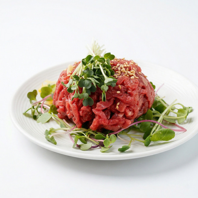 마장동 당일작업 국내산 소고기 육회 600g + 양념소스(간장맛), 1개