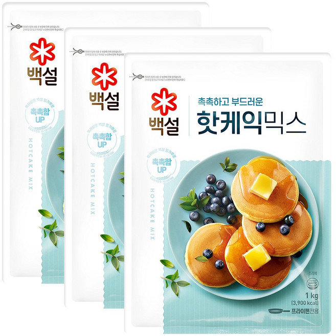 (실온)[백설]핫케익믹스, 1kg, 3개