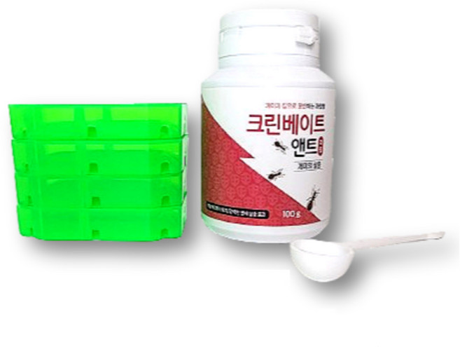모든더케어존 크린베이트앤트과립 + 개미먹이통 집 개미퇴치 개미약 개미살충제 해충방역 먹이통, 1개, 100g