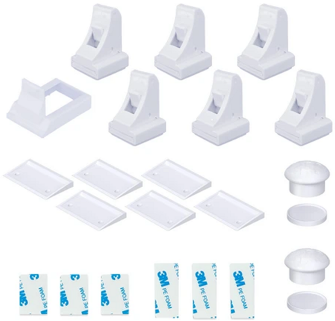 피유스 자석 안전잠금장치 세트, 좁은형, 1세트