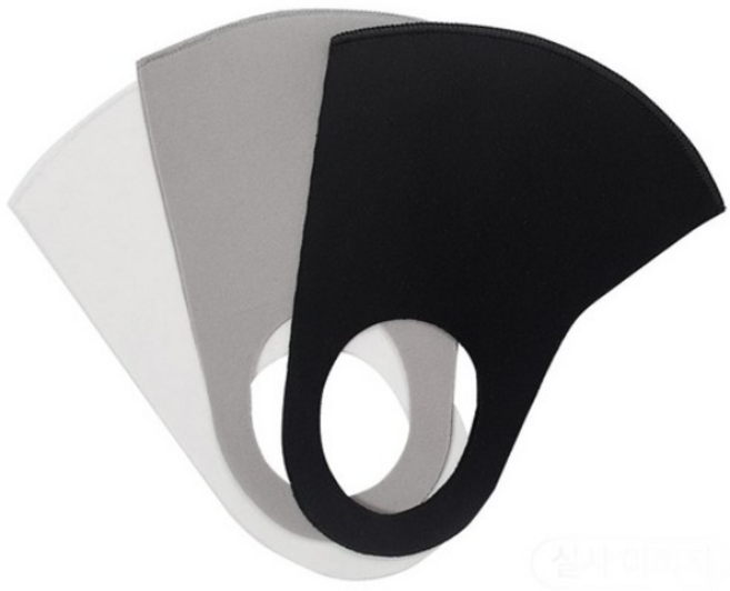 윈코리아 귀가편한 무봉제 3D 패션마스크 3컬러 쿨아이스원단 사이즈UP 품질UP 여름마스크 네오플렌마스크 공항 연예인 마스크