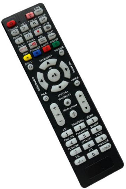 모든 Pioneer Magnavox Element Skyworth Coocaa 스마트 LCD LED TV 컨트롤러 용 범용 교체 리모콘, 1개