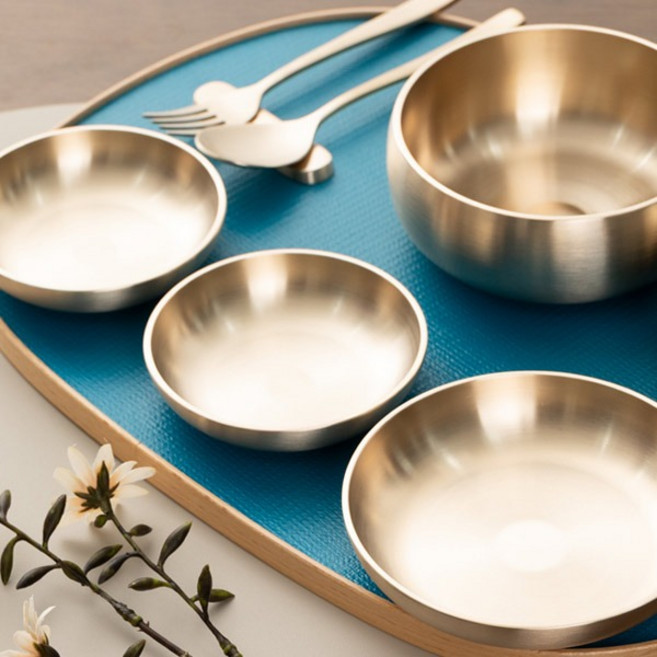 놋결 방짜유기 놋그릇 원형 찬기 4size, 소자, 유기, 1개