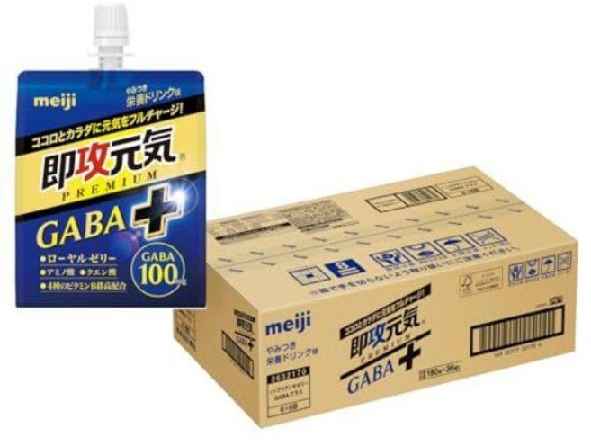 메이지 이미디에이트 어택 겐키 젤리 구연산 상큼하고 새콤한 레몬 맛 6.3 oz (180g) 6개입, 180g, 6개