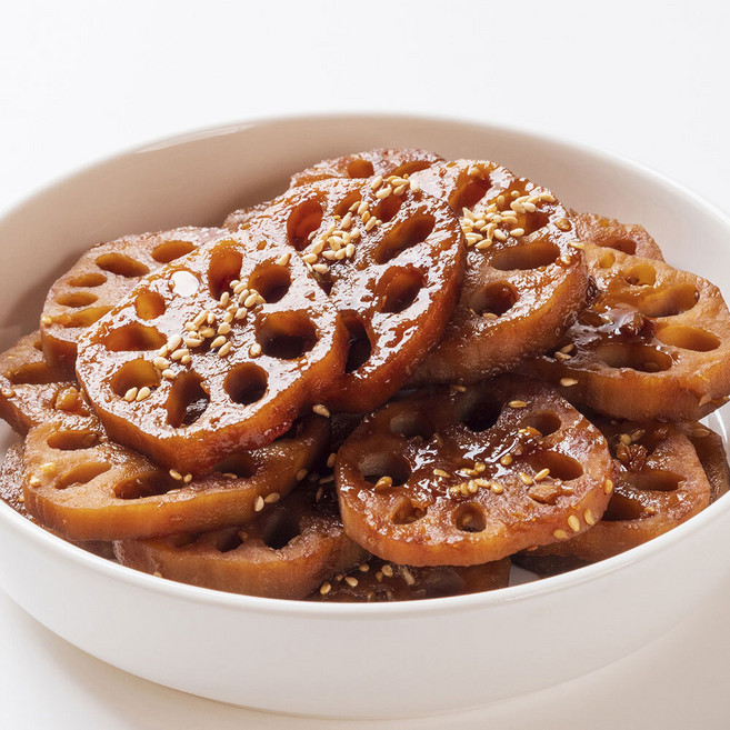 푸디헤븐 항아리반찬 아삭하고 달콤짭짤한 연근조림, 1kg, 1개