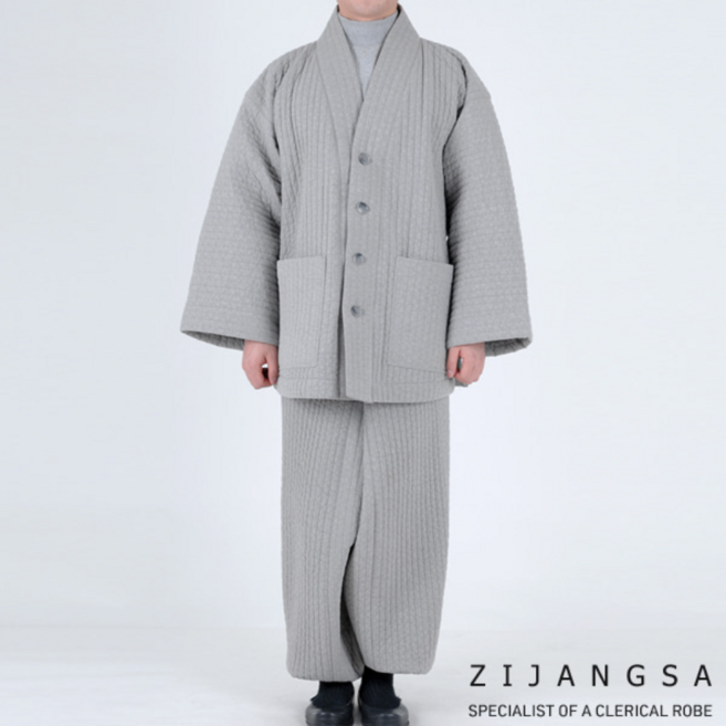 [1106] 고급 면누비 2피스 승복 (비구스님/비구니스님) 적삼 사폭바지 / 봄가을 한벌 세트 겨울 승복 법복 생활한복 개량한복 사찰복 지장사