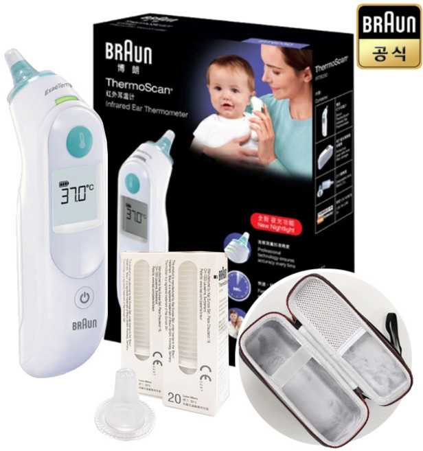 브라운 귀 적외선 체온계 6030+필터 41P(케이스 증정), 1개