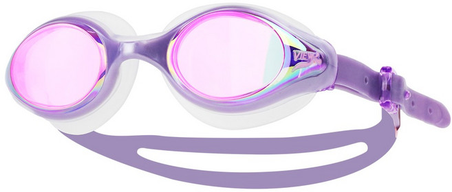 뷰 여자 전용 패킹 미러 실내 수경 여성용 트레이닝 성인용 물안경 V820MR LVP, 1개