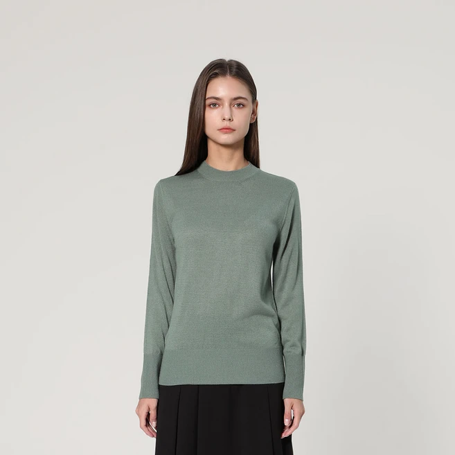 크루넥 베이직 풀오버 (UFJKCN31DS-GREEN) - 쿠팡