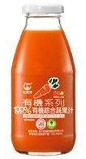 可美特 有機綜合蔬果汁 295cc 24罐組, 1個