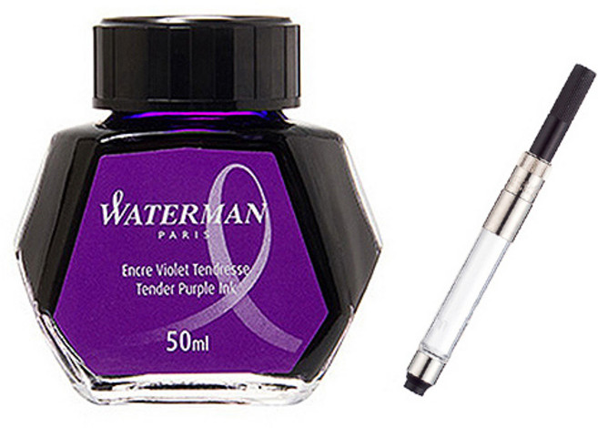 워터맨 병잉크 컨버터 세트 50ml, 퍼플, 1개