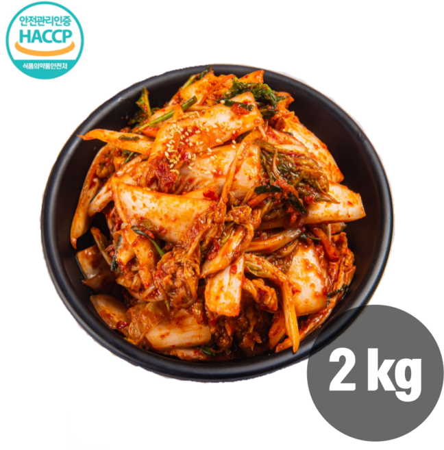 우리농산물 국내산재료 이북식 겉절이 2kg, 1개