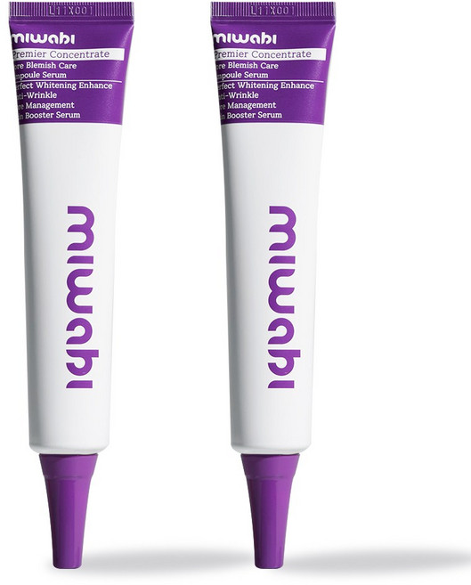 미와비 모공축소 미백 펩타이드 리프팅 앰플 세럼, 2개, 50g