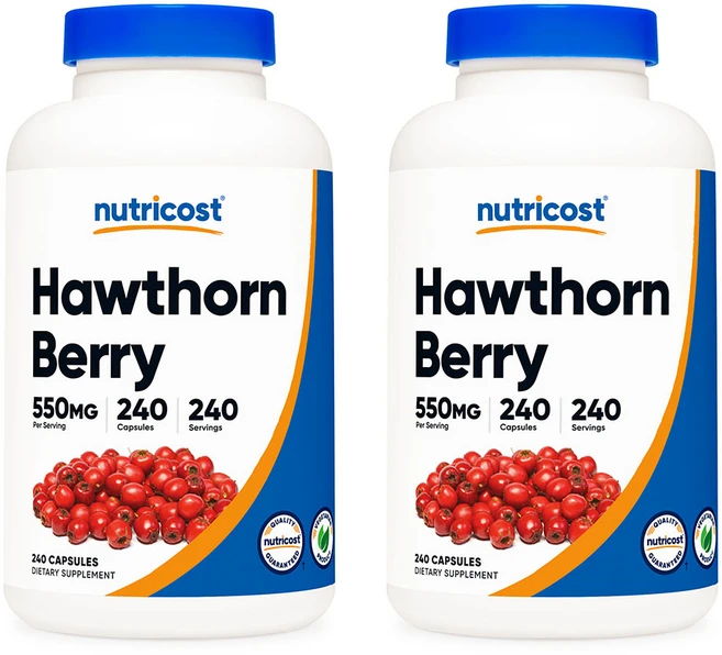 뉴트리코스트 호손 베리 Hawthorn Berry 550MG 240캡슐 2개, 240정 - 쿠팡