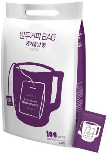 원두커피백 헤이즐넛향 100T, 3.5g, 100개입, 1개