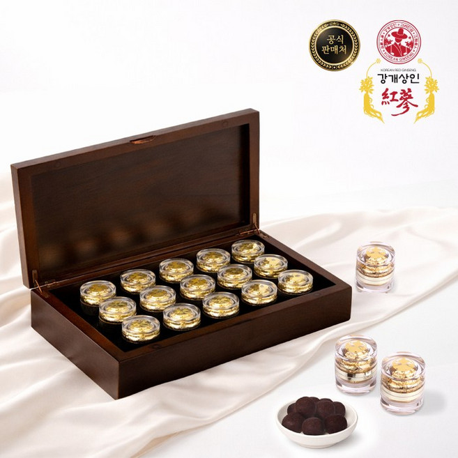 강개상인 황제 천기환(3.75g x 15환) 6년근 홍삼을 섞어 만든 건강환, 1개, 3.75g