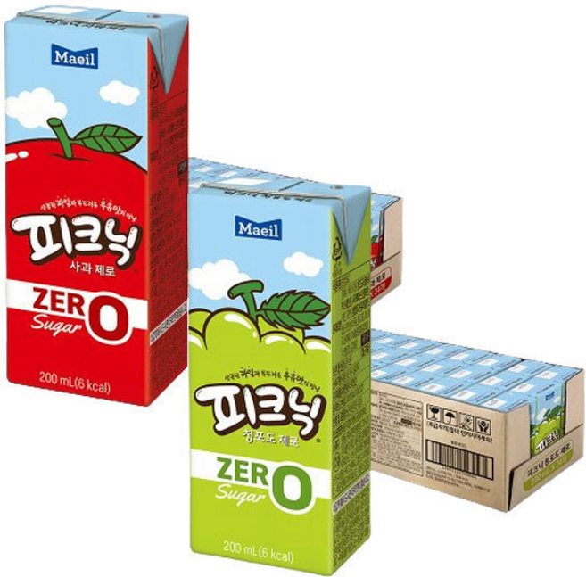피크닉 제로 사과 + 피크닉 제로 청포도