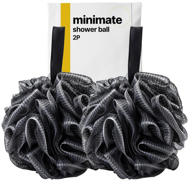 미니메이트 거품 풍성 빅 샤워볼 저자극 자이언트 대왕샤워볼, 1개, 2개입, 그라데이션